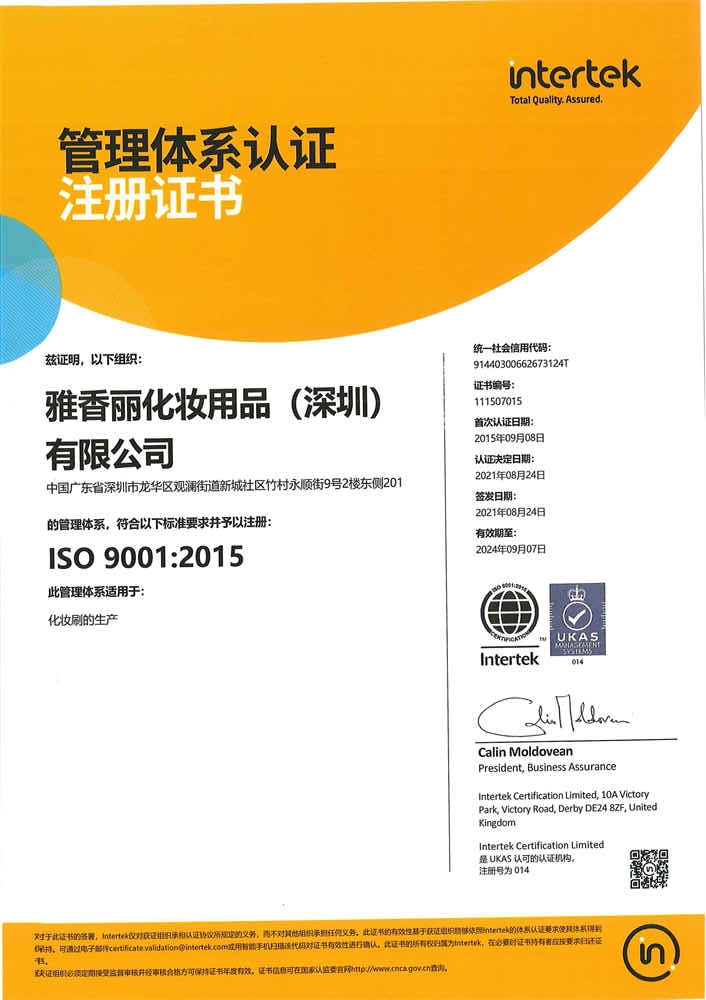 ISO9001：2015 中文